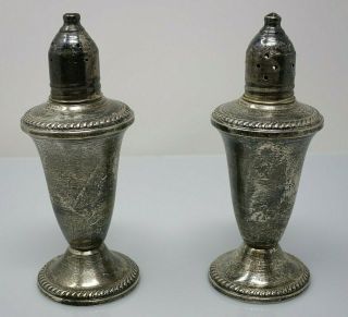 Vintage Duchin Creation Sterling Silver Salt & Pepper Shakers Stamped Weighted