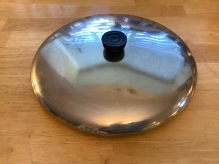 Vintage Revere Ware 11 3/4 " Diameter Lid Cover For 12 " Pan Pot Replacement Cover