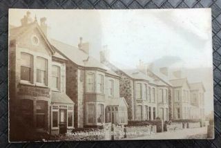 Vintage C1910 Cornwall Postcard/photo Unposted St Columb Minor Stanways Terrace