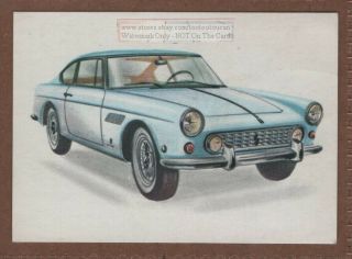 1960s Ferrari 250 Gt Car Automobile Vintage Ad Card