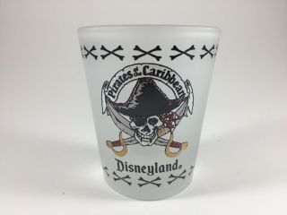 Vintage Disneyland / Disney Parks Pirates Of The Caribbean Frosted Shot Glass