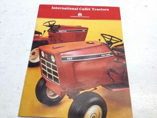Vintage International Cub Cadet Garden Tractor Sales Brochure.  582,  782 Others