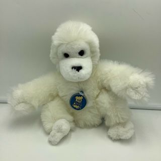 Dakin White Gorilla Plush Soft Toy Stuffed Animal Vintage 1983 9 "