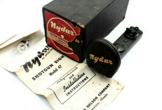Vintage Nydar Shotgun Sight Model 47 From 1940 