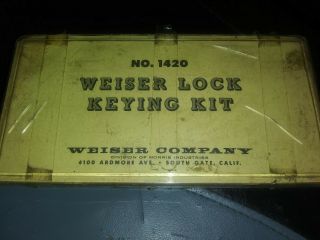Vintage Weiser Lock Keying Kit No 1420 Re - Pinning Kit