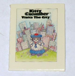 Rare Vintage Kitty Cucumber Visits The City Book 8 " By 5 1/2 "