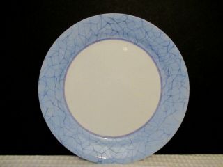 Vintage Corelle Usa Blue Crackle Set Of 6 (9 ") Luncheon Plates
