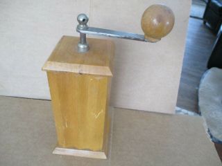 Vintage Made In Italy Coffee Grinder / Spice Mill Italian