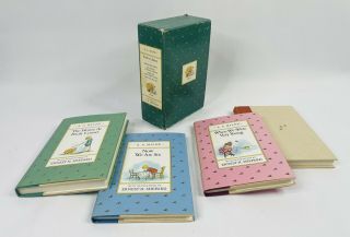 Vintage 1988 A.  A.  Milne Pooh’s Library 4 - Pack - Illustrations By E.  H.  Shepard