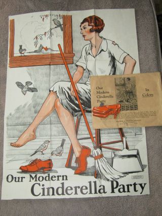 Vtg Selchow & Righter Company Modern Cinderella Pin The Slipper On Girl Game