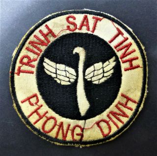 Vintage Vietnam War Patch - Trinh Sat Tinh Phong Dinh - Arvn Pru Special Force