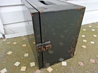 Vintage Akro - Mils 13 Drawer Metal Organizer Storage Parts Cabinet With Door 2