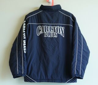 Vintage Carlton Blues Parker Jacket - Afl Vfl Football Official Product
