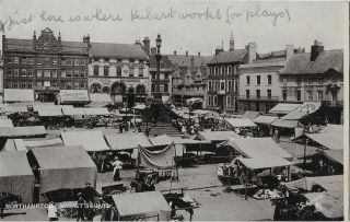 Northampton Market Square 1905 Tuck Vintage Postcard 11.  12