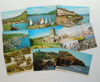 9 Vintage Welsh Picture Postcards Clywedog Ganllwyd Caernarvon 1970s Wales C