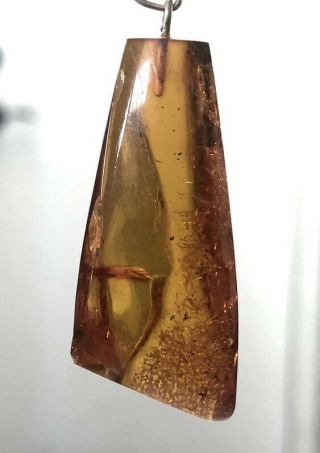 4.  2 Gram Cognac Amber Pendant,  Vintage Natural Baltic Amber,  (am433)