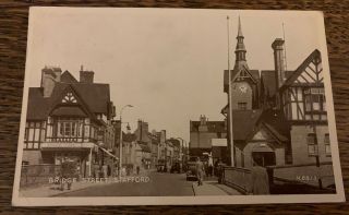 Bridge Street,  Stafford - Vintage Rp Postcard