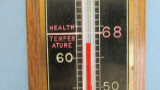 Vintage Tycos Rochester York 68 For Better Health Less Coal Thermometer 3