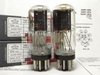 2 - 6sn7gtb Rca Coin Base Vintage Tubes Certified Reference Plus,  Pair