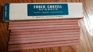 Vintage Faber Castell 7 " Electric Machine Erasers 10
