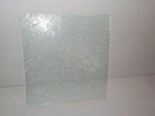 Vintage Stained Glass Clear Satin Feather Texture 11 " X 11.  5 " Panel Sheet Arts