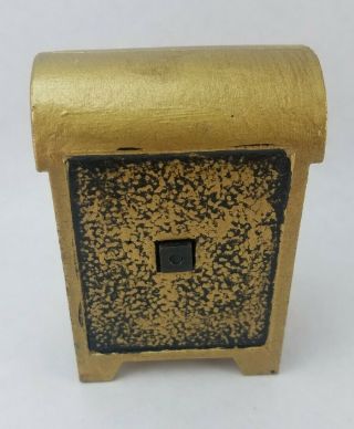 Vintage Cast Iron U.  S.  Mail Box Bank - 4 