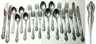 Vintage Stainless Flatware 20 Pc Dynasty Service For 4 Stanley Roberts Japan