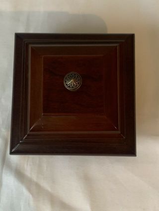 Vintage Bombay Wood Jewelry Music Box Small Wooden Ring Holder Musical Z26 071 2