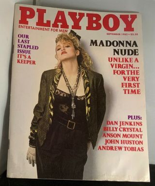 Vintage Playboy Sept 1985 W/ Centerfold Madonna Nude