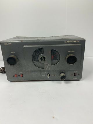 Vintage Hallicrafters S - 38c Shortwave Ham Radio Receiver Powers On