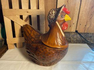 Vintage Large Ceramic Chicken Hen Cookie Jar