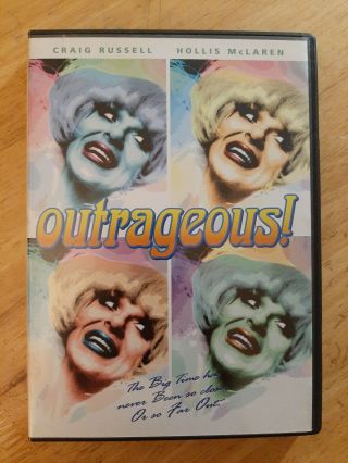 Outrageous Dvd Vintage Cult Classic Drag 1977 Movie