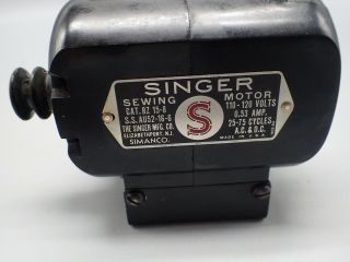 Vintage Singer Sewing Machine Motor Bz 15 - 8