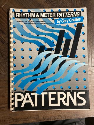 Vtg 1976 Rhythm & Meter Vol 1 Patterns By Gary Chaffee Drum Book