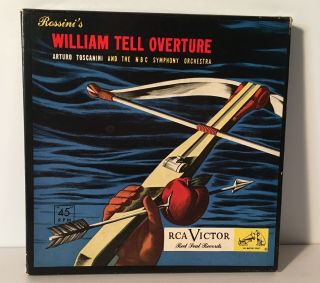 Vtg Rca Victor 45 Rpm Red Seal Records Rossini William Tell Overture Box Set 2
