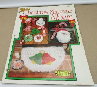 1980 Tuarus Christmas Macrame Album Vintage Instruction Pattern Book Angels Tree