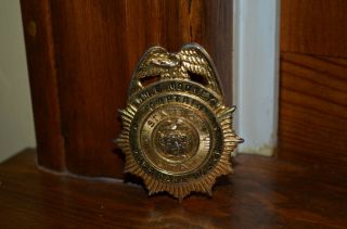 Vintage Obsolete State Of Utah Hurricane City Captain Badge