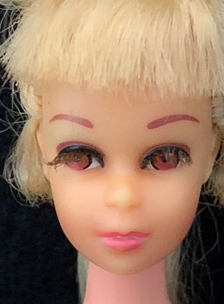 Vintage 1970 Barbie’s Cousin Francie 1129 Grow Pretty Hair Doll Dress
