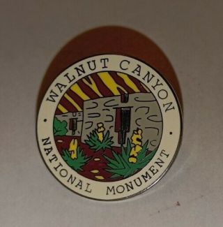 Vintage Walnut Canyon National Monument Arizona Travel Pin Souvenir Collectible