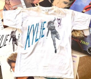 Kylie Minogue Let’s Get To It Tour T - Shirt Vintage Medium Official 1991