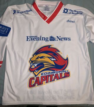 Edinburgh Capitals Vintage Retro Ice Hockey Jersey Shirt Xl Eihl Nhl