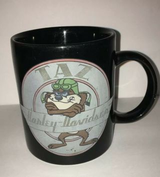 Vintage 1991 Harley Davidson Taz Looney Toons Coffee Mug An American Legend