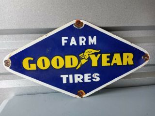 Vintage Goodyear Tires Porcelain Sign