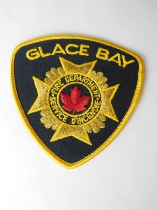 Glace Bay Fire Department Vintage Patch Crest Badge Nova Scotia Fire Fighter