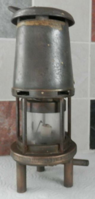Vintage The Wolf Safety Miners Lamp - Abbott.  Birks Co Ltd.  Blackfrairs London