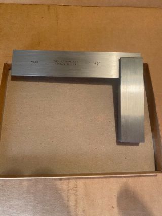 Starrett No.  20,  4 - 1/2 " Vintage Square Toolmaker Machinist Precision Steel
