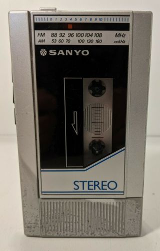 Vintage Sanyo M - G27 Portable Cassette Player Not