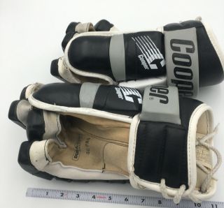 Vintage Cooper Hockey Gloves Sc Pro Black White