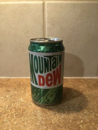 1980’s Vintage Mountain Dew Soda Pop Can 12oz Aluminum Pepsi