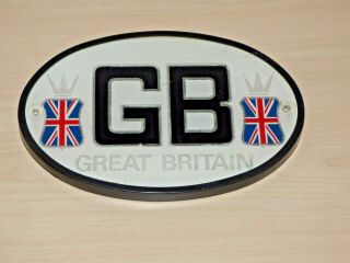 Vintage Gb Great Britain Car Badge -